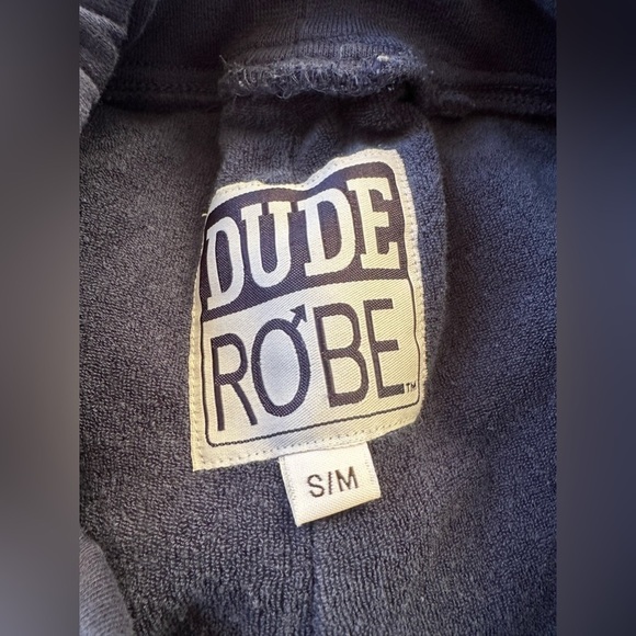 DudeRobe Blue Terry cloth lined lounge  pants Size S/M ** very warm - Picture 3 of 9